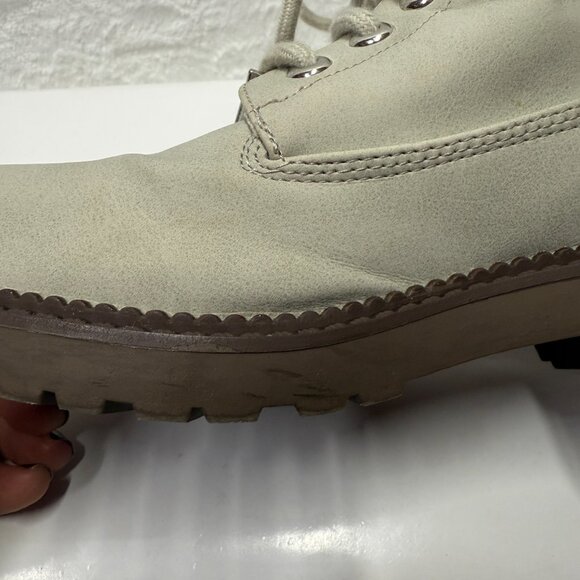 Esprit Vita E18CHE20 Women US 9M Chelsea Boots Gray Leather Fur Trim Ankle Boots - Picture 13 of 14